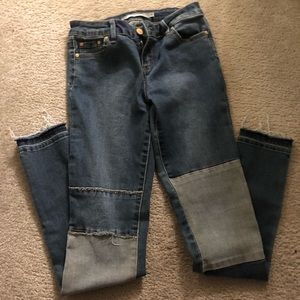 Tractr patchwork girls jeans size 12